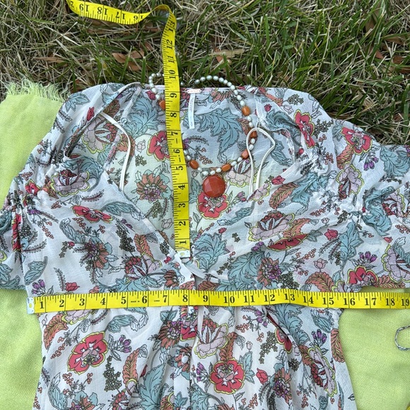 ☮️ Free People; BEAUTIFUL & Romantic “Earthfolk” Floral Maxi Dress in Sz. Small! - Picture 14 of 16